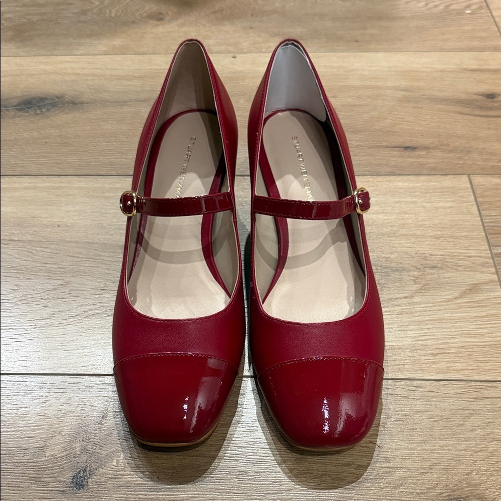 Stuart Weitzman Cara Mary Jane (Brick) size 6.5